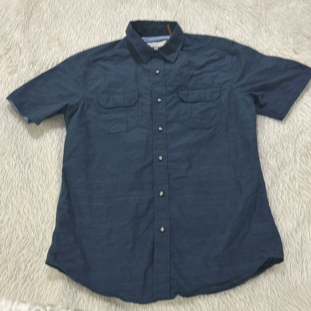 Pd&c blue button down shirt size medium